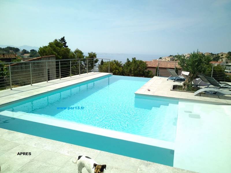 piscine béton à rénover sur Marseille - PSR