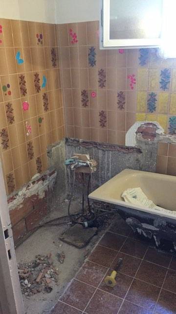 démolition salle de bain